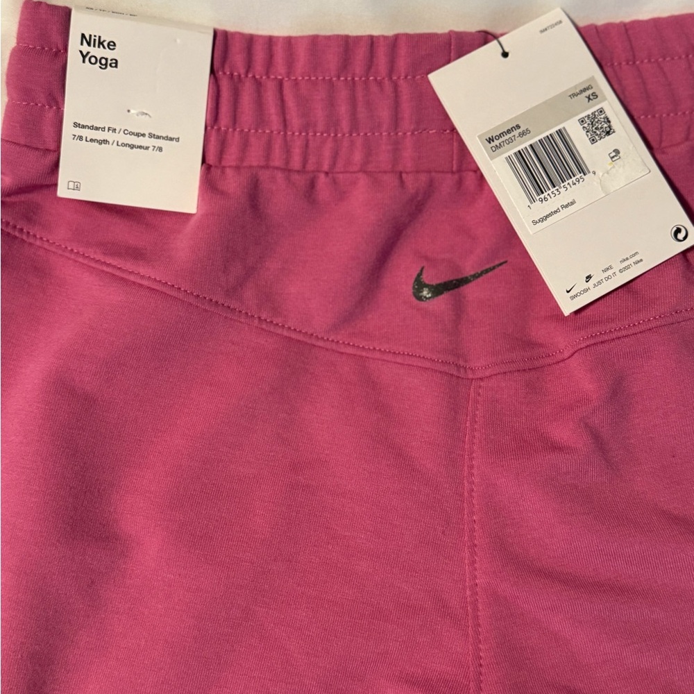 Womens Nike pink yoga sweat pants